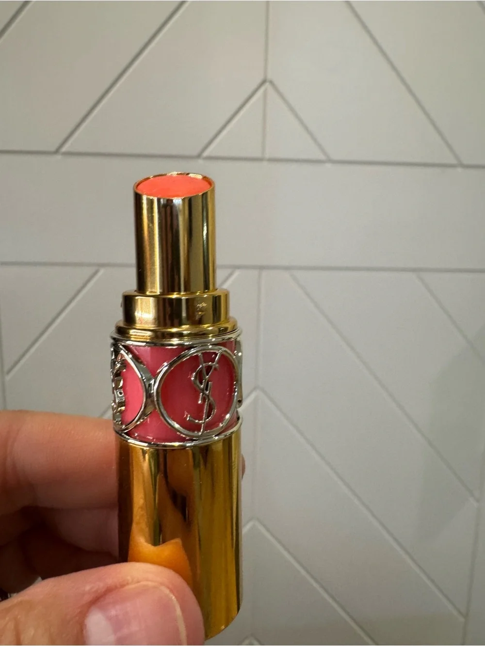 YSL Rouge Volupté Shine Oil-In-Stick Lipstick #41 Tester 4.5g New Unused